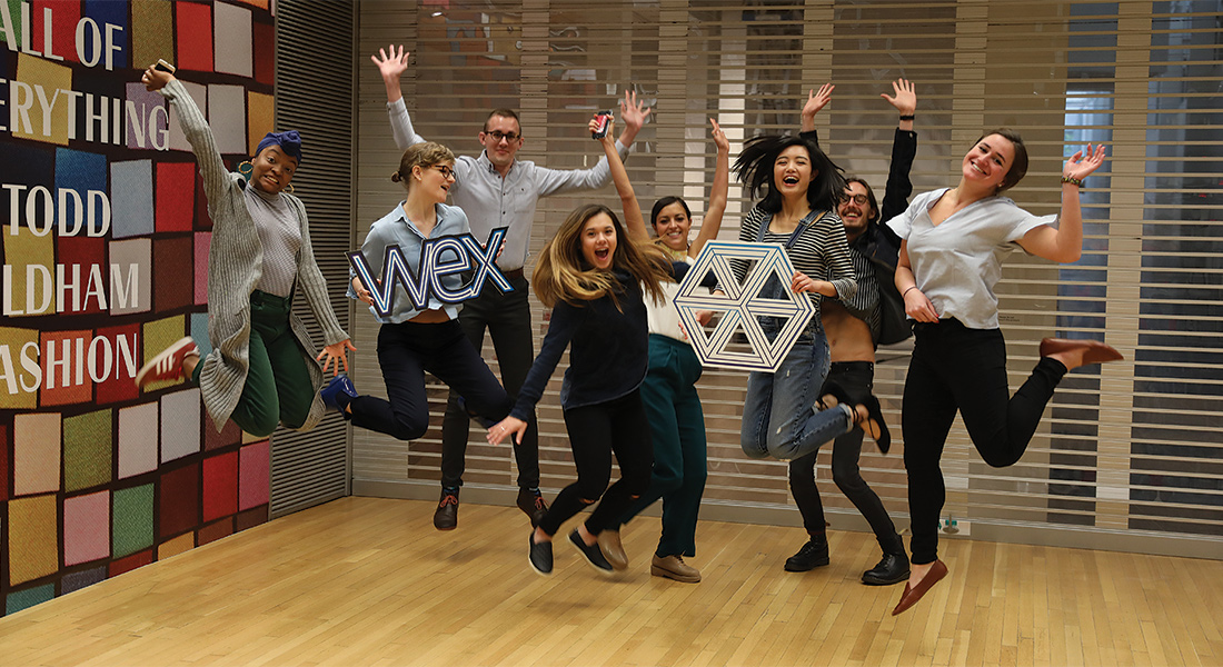 Wex interns pose for a fun group photo.