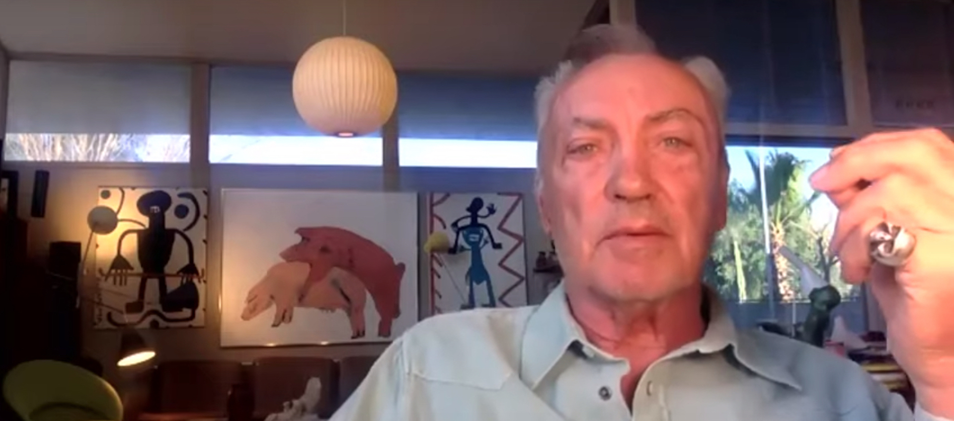 Actor Udo Kier speaking from his home about the film Bacurau