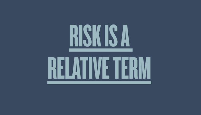 cover graphic for the Wexner Center & Ohio State Dance publication Risk is a Relative Term